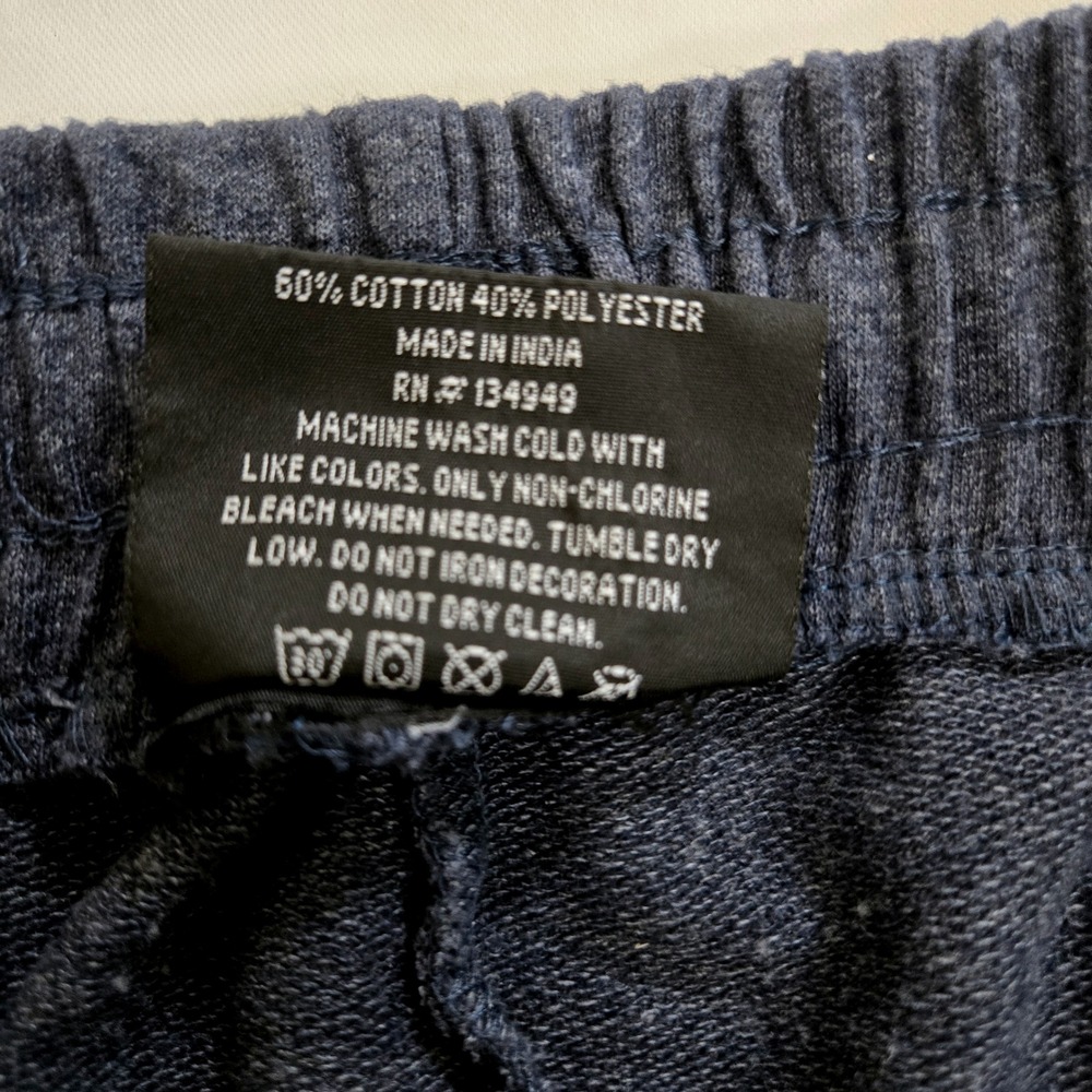 True Religion Loungewear Pants Mens Size‎ Large Blue Joggers Silver Logo 34x37 - Picture 4 of 11
